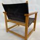 Vintage Safari Chair 1980s Hyllinge Møbler Denmark