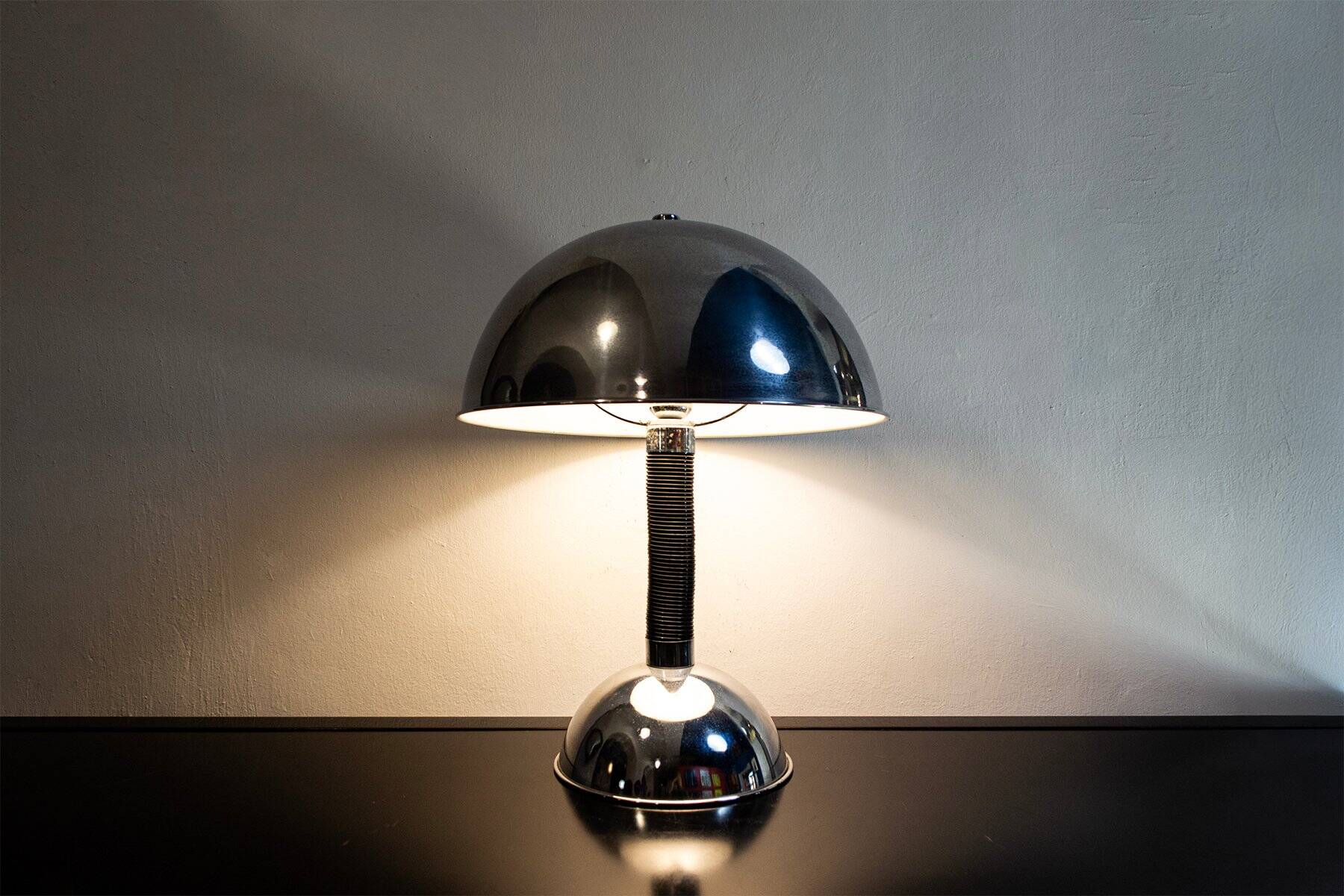 Metal table lamp in Bauhaus style, 1970s