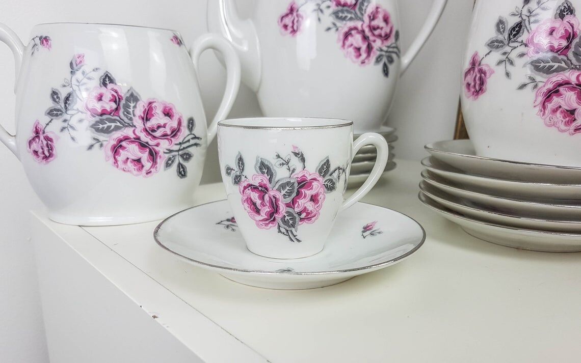 French porcelain tea service