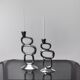 Pair of circle candlesticks by Matthew Hilton, England, 1980