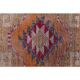 Vintage Turkish Hand-Knotted Wool Cotton Pink Runner Rug 94x358