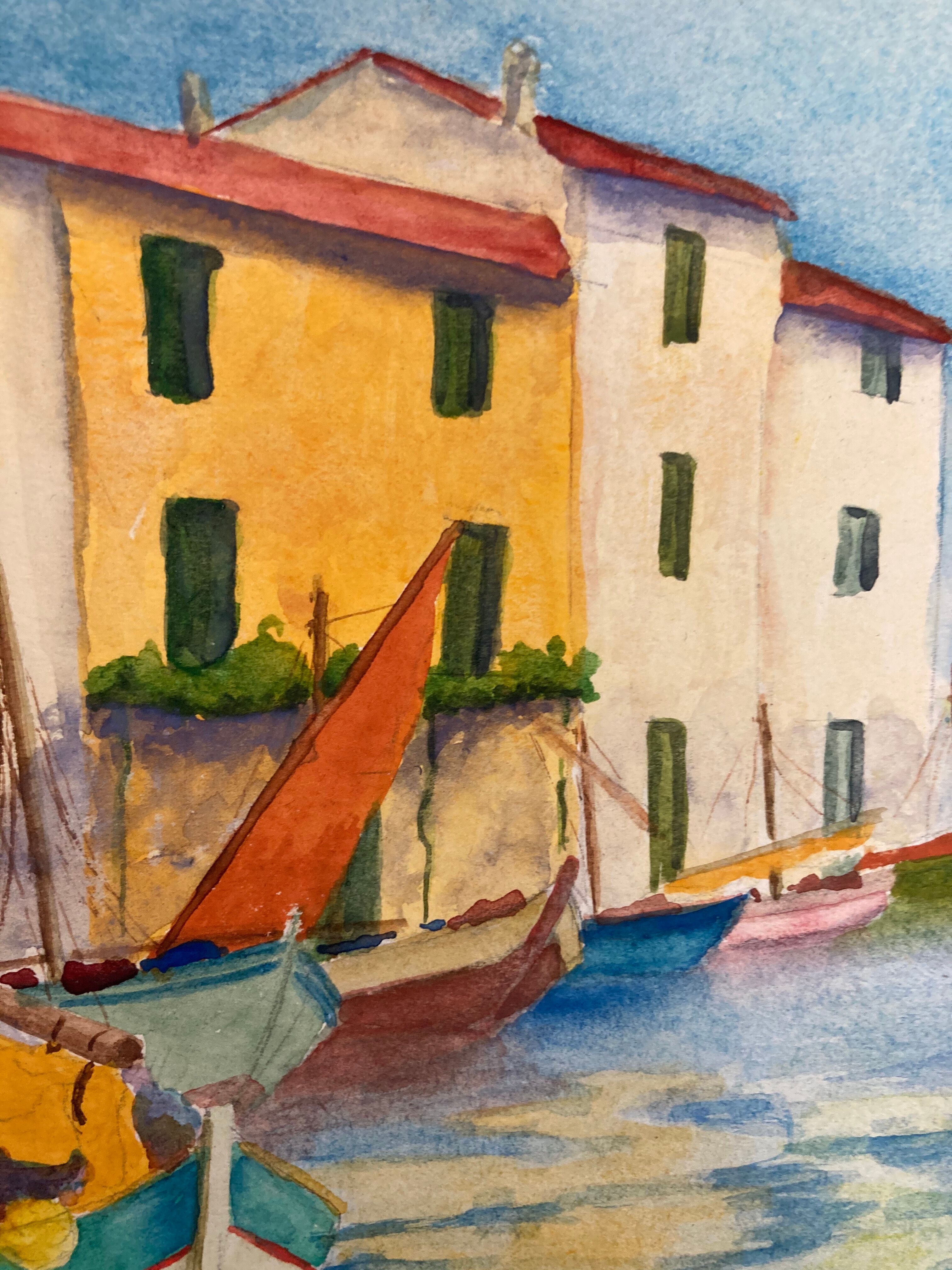 Aquarelle marine vintage