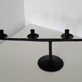 Brutalist candlestick candlestick with 4 metal branches