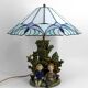 Ceramic lamp, dreamlike childhood – W. Schilder, Germany, c. 1970
