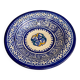 Saladier terre cuite origine maroc tons bleus
