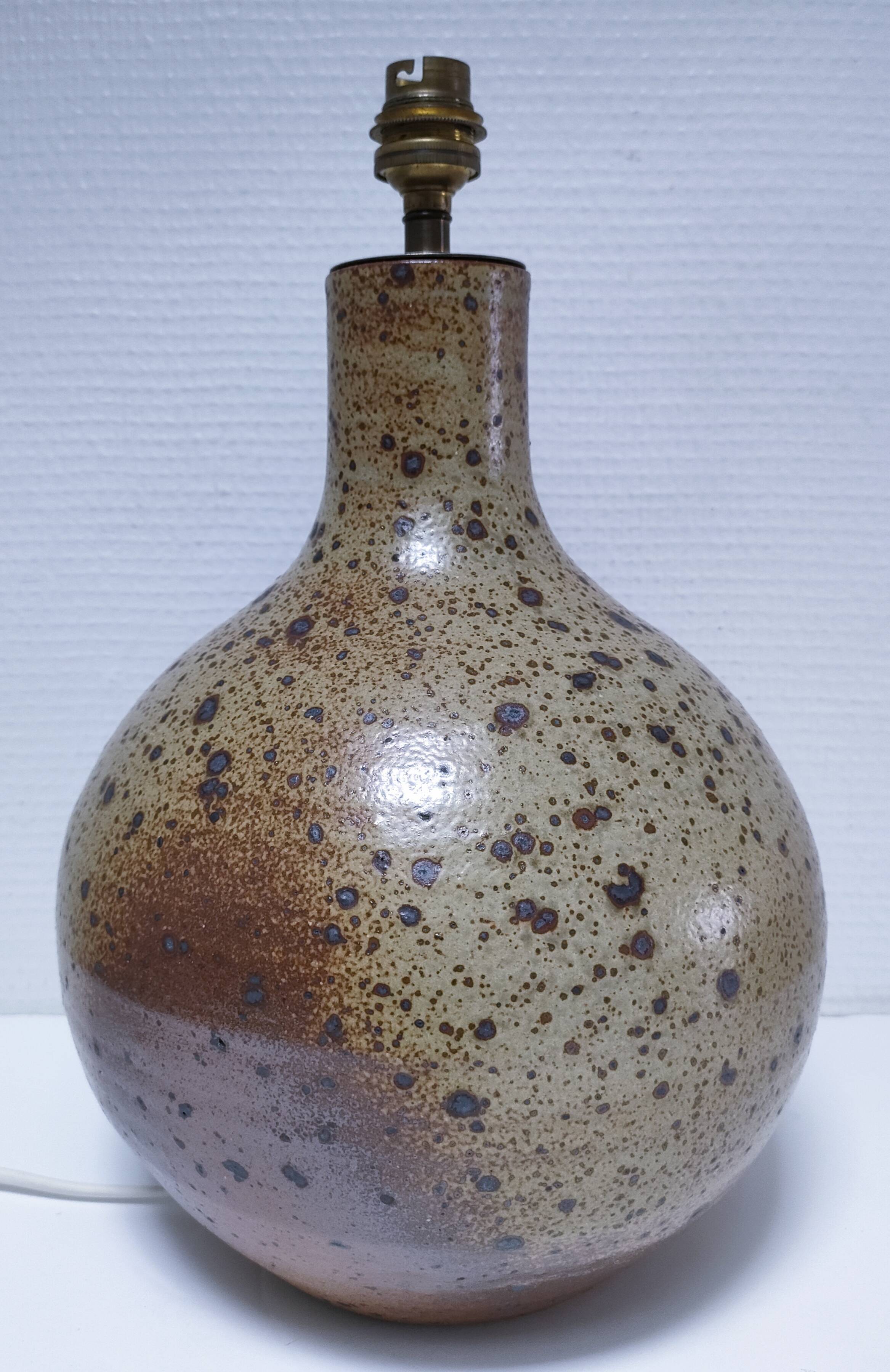XL pyrite sandstone lamp base H. 34 cm