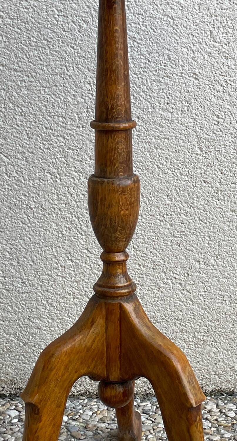 Vintage tripod pedestal table