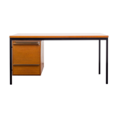 1960s desk, teak and metal