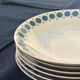 Set of 6 vintage Thomas Germany deep plates – Geometric design year