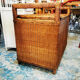 Wicker bench box