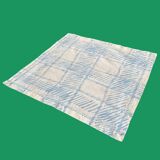 Blue plaid towel
