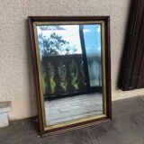 Antique solid wood mirror