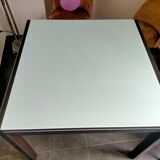 Glass and wood table 4 / 8 people