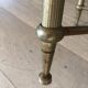 Brass and smoked glass stool