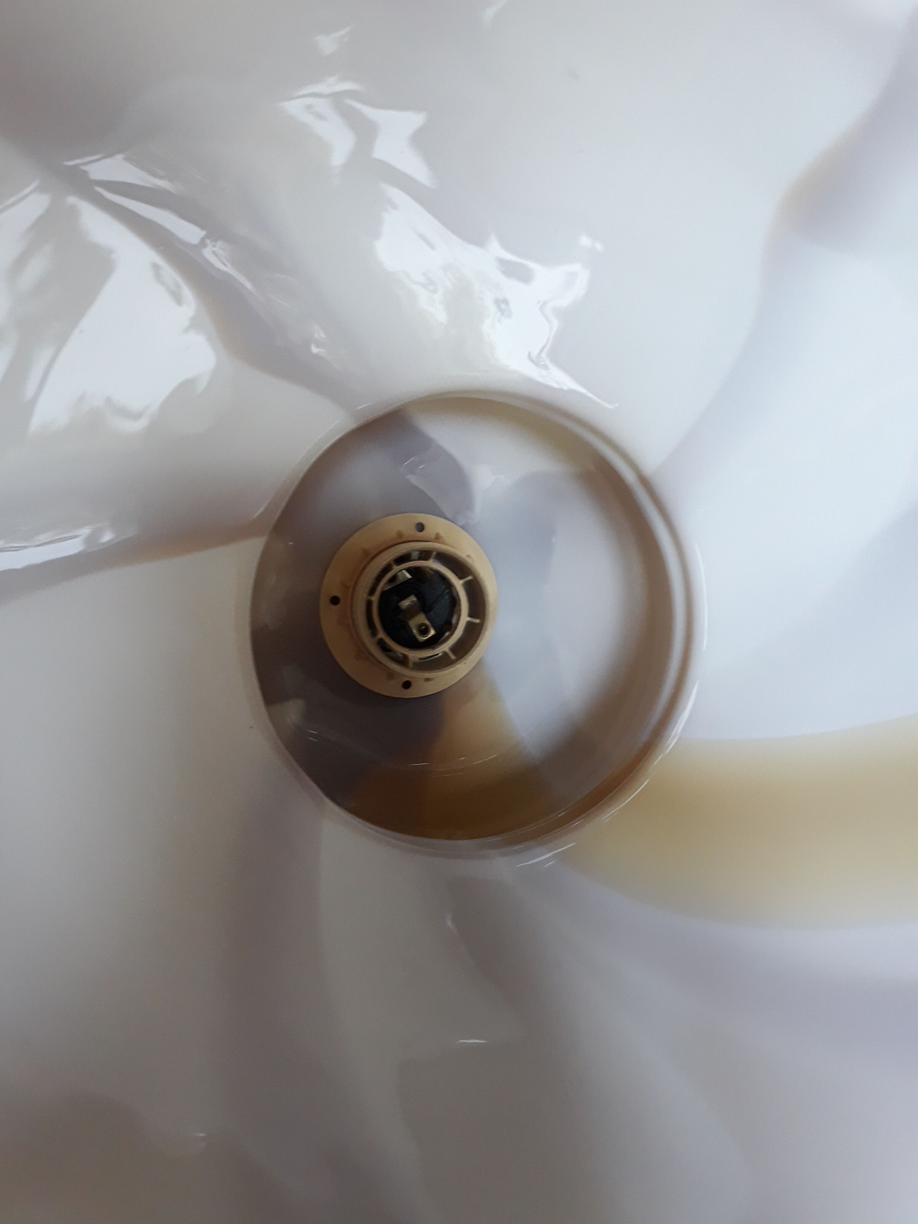 Tulip suspension in opaline caramel color