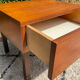 Vintage bedside table from the 60s-70s in teak.