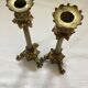 Old pair of bronze candlesticks