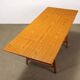 Extendable vintage oak table with laminate top, Italy, 1950s