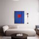 That blue 100x80cm canvas signed.
