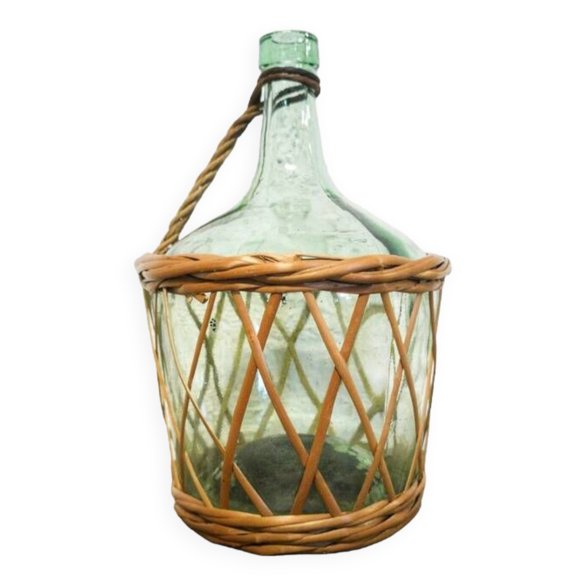 Demijohn wicker basket