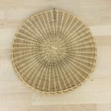 Round rattan braided mirror 33 cm