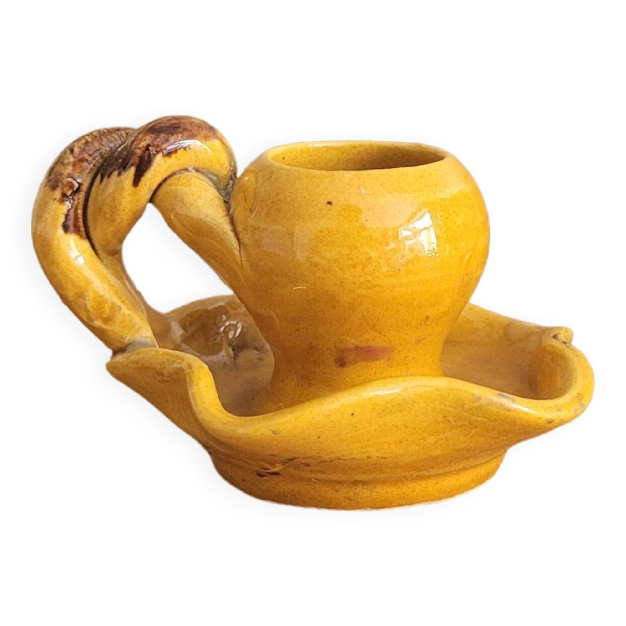 La Redoute x Selency ceramic candle holder 21 yellow