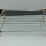 Trio of Hollywood Regency lucite and Glass Tables