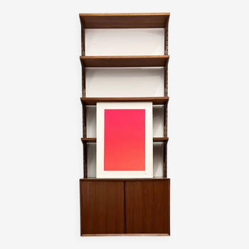 Small Mid-Century Modern Wall Unit, Royal System Shelf by Poul Cadovius for Cado, Denmark, 1950s