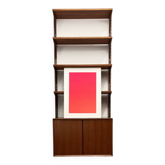 Small Mid-Century Modern Wall Unit, Royal System Shelf by Poul Cadovius for Cado, Denmark, 1950s