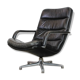 Black leather F141 armchair by Geoffrey Harcourt for Artifort, 1970s