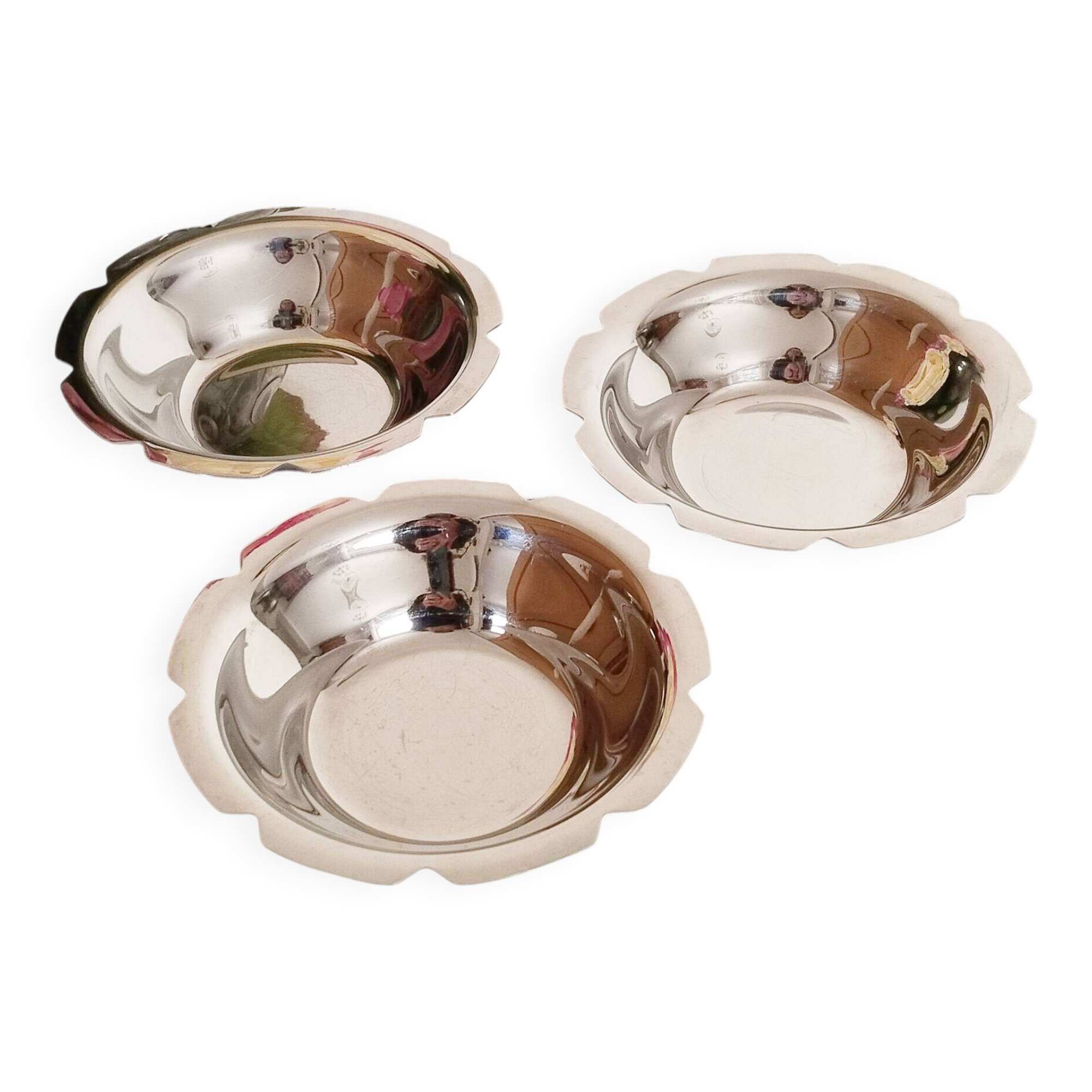 18/10 stainless steel metal cups, Létang Rémy, ice cream cups