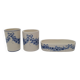 Toothglasses and soap dish Sia Blue Garland