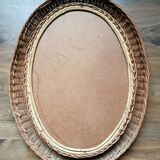 Vintage wicker mirror 55x70cm