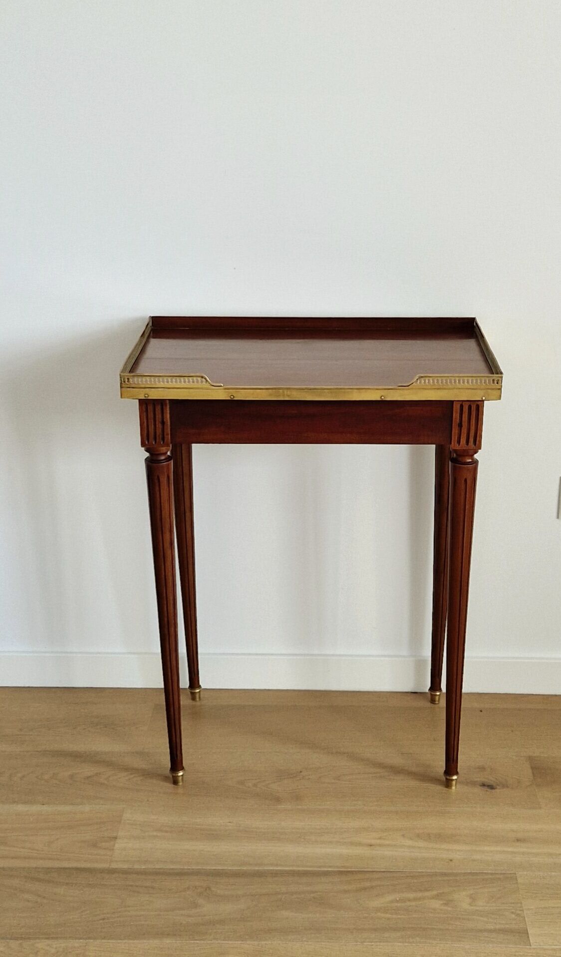 Kettle table Louis XVI mahogany style 1900