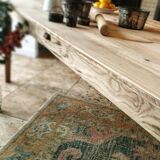 Farmhouse table in solid oak and pine, raw, washed, 212x93