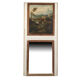 Trumeau decorated with an oil on canvas representing an animated landscape, early nineteenth century