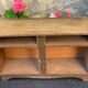 Wooden sideboard without doors for vintage dolls