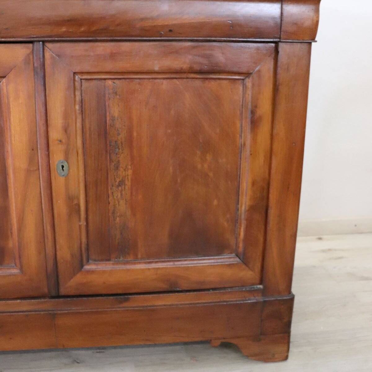 Antique Sideboard Made Of Solid Walnut, Italy, 19th Century