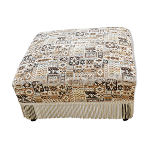 Pouf carré tissu ethnique