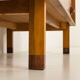 Italian mid century extra wide walnut chest of drawers