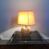 Small travertine lamp 1970