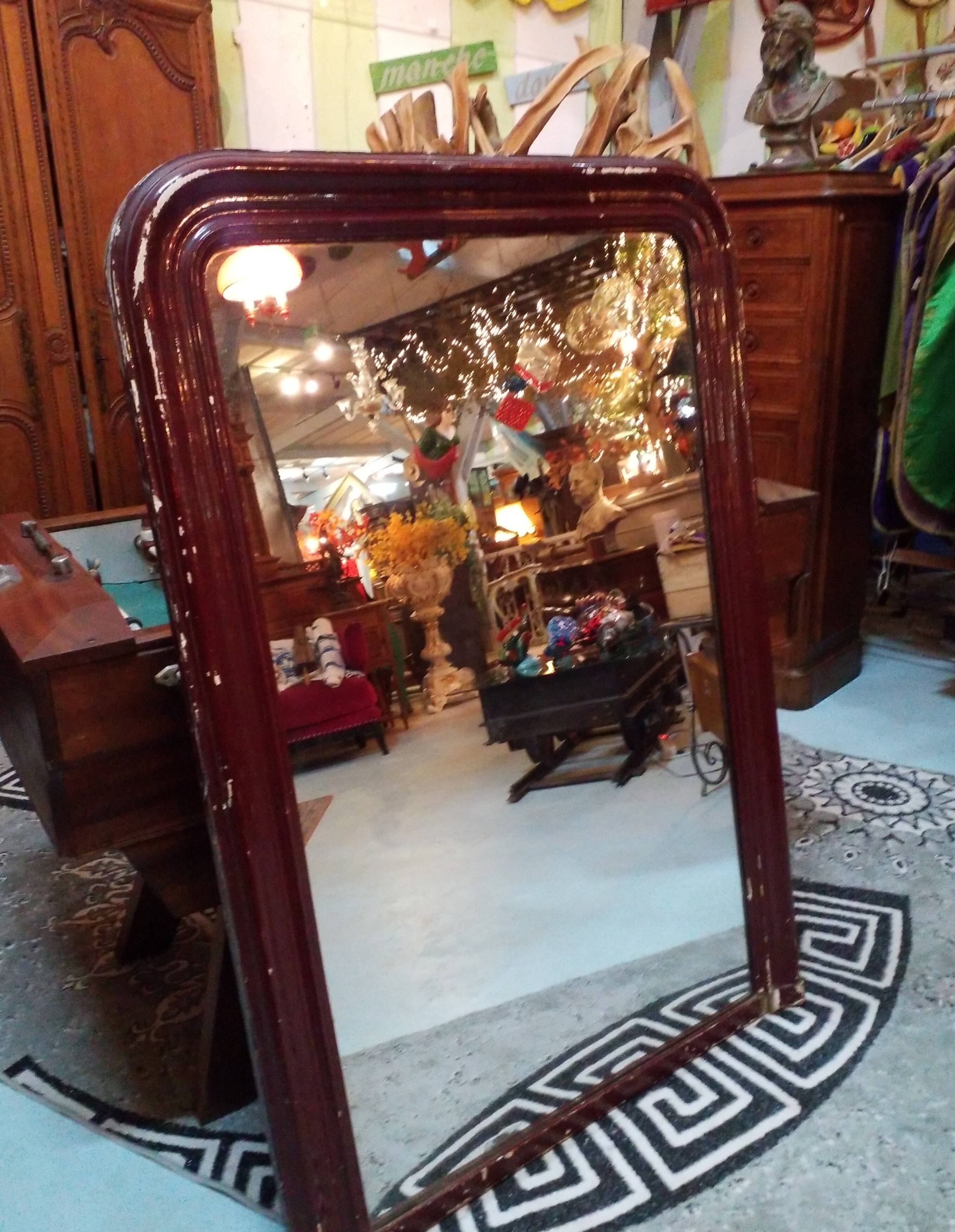 Grand miroir Louis Philippe  110x154cm