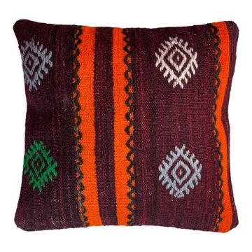 Housse de coussin kilim turc vintage 40 x 40 cm