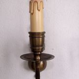 Pair of metal wall sconces