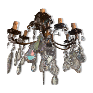 lustre cristal 6 branches