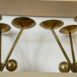 Pair of modernist bronze candlesticks