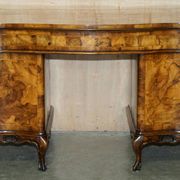 Antique Italian writing desk in olive wood circa 1860