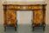 Antique Italian writing desk in olive wood circa 1860