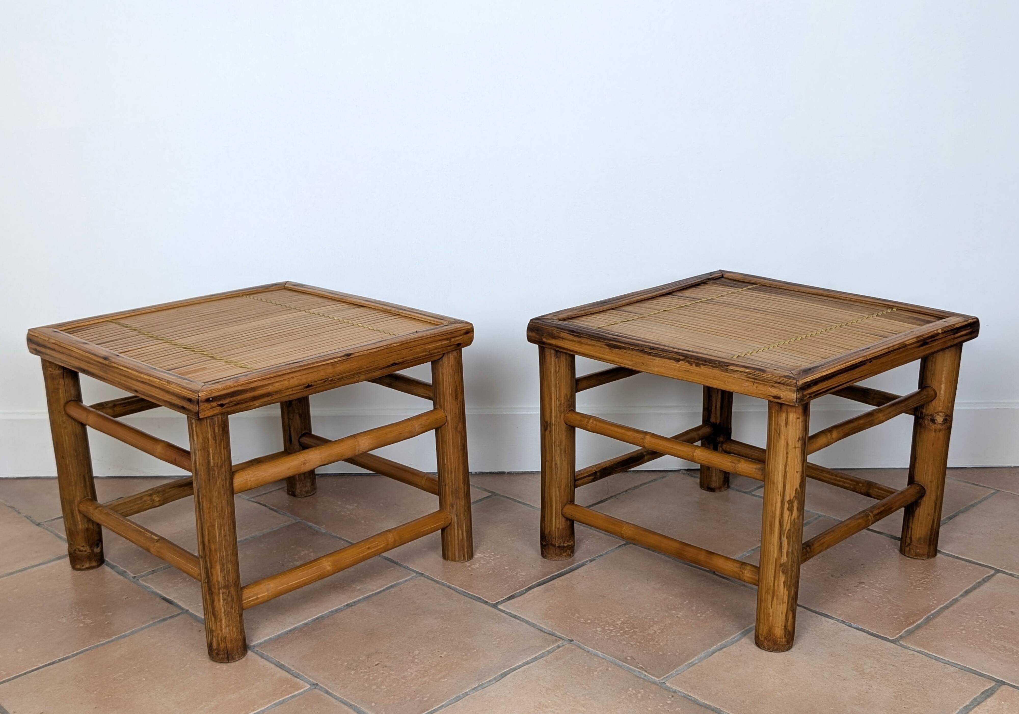 Chevets / bouts de canapé bambou