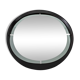 Round smoked glass wall mirror, Italy 1970s